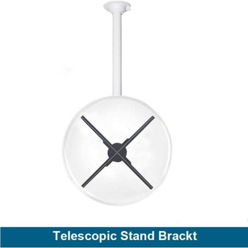 Universal 3d hologram accessories 42cm 50cm 60cm 65cm 70cm straight rod bracket Ceiling Stand for 3d hologram led display fan
