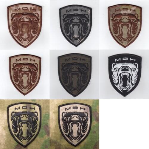 MOH Medal of Honor GRIZZLY Military Tactical Morale Embroidery patch