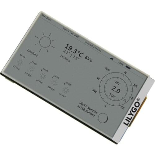 1PCS T5-4.7 Inch E-Paper ESP32 V3 16MB FLASH 8MB PSRAM