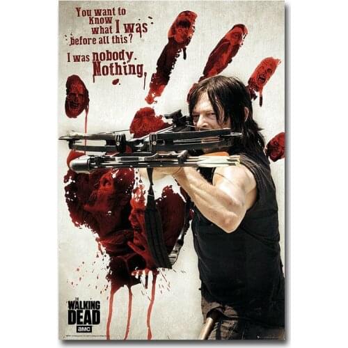 265 THE WALKING DEAD TV SHOW Silk Art Poster Wall Art Home Decoration Gift