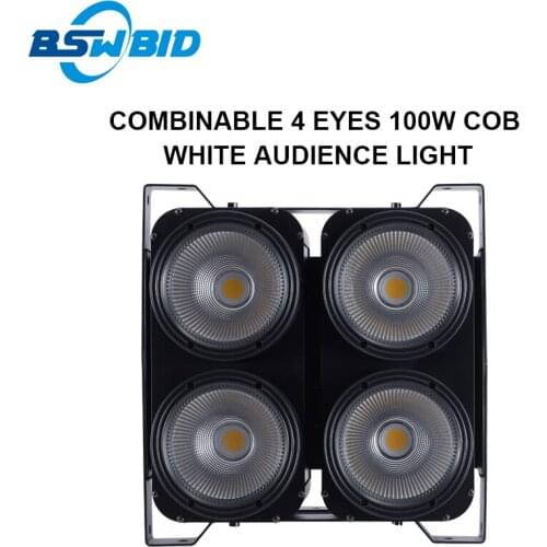 4 Eyes 100w COB White Audience Light Combinable Matrix Blinder Light DMX Par Stage Uplighting For Show Concert