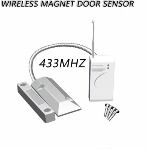 Wireless Metal Door Sensor 433MHz Door Magnet Security Alarm Outdoor Waterproof For Home Burglar Alarm System