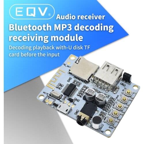 Bluetooth Audio Receiver Bluetooth MP3 Decoding USB TF Card Board Decoding Broadcast Output Level Before Play