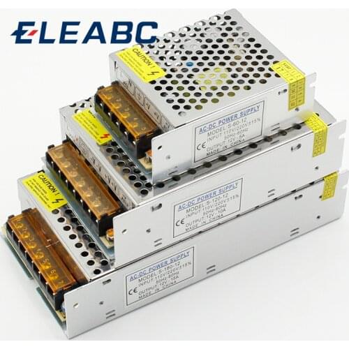DC12V 1A 2A 3A 5A 8.5A 10A 15A 20A 30A lighting Transformers LED Driver Power Adapter For LED Strip light Switch Power Supply