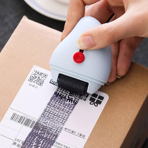 Security Stamp Roller Privacy Seal Roller Type Cover Eliminator Seal Portable Self-Inking Identity Theft Protection Roller Stamp
