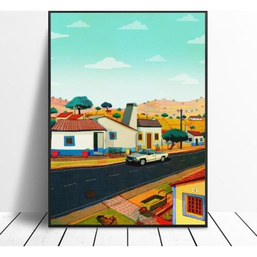 Alentejo Portugak Canvas Painting Art Print Poster Picture Wall Modern Minimalist Bedroom Living Room Decoration