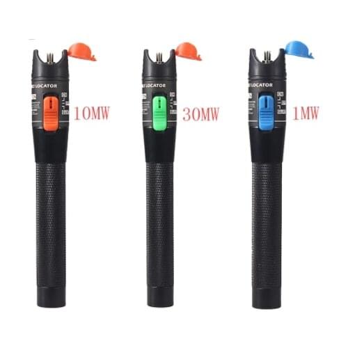 Ceramic sleeve30mw/20mw/10mw/1mw Visual Fault Locator Fiber Optic VFL Tester Detector Pen For SC/ST/FC Connector