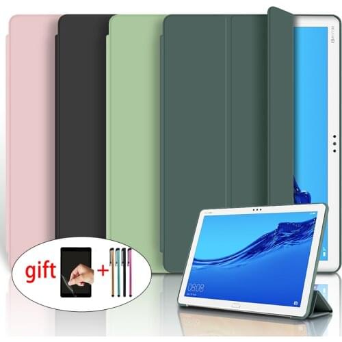 Magnetic Case for HUAWEI Mediapad M5 lite 8.0 JDN2-W09 JDN2-AL00 Leather Stand Cover for Huawei Mediapad m5 lite 8 case+film+pen