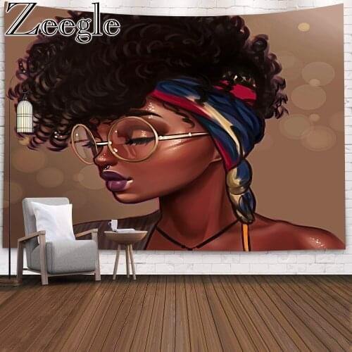 Mandala Tapestry Wall Hanging Blanket Home Decoration Waterproof Art Home Decor Bedroom Wall Hanging African Woman Tapestry