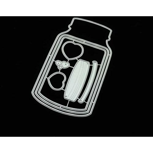 Wishing bottle 2021 Metal Cutting Dies for DIY Scrapbooking Craft Dies Greeting Card Making Embossing
