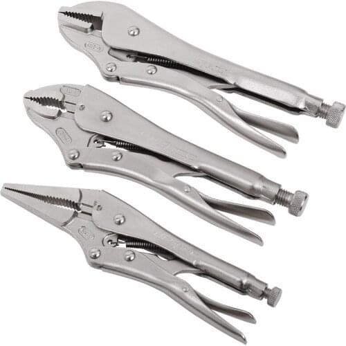 Power pliers 7 inch 10 inch round mouth sharp nose pliers with blade chrome vanadium steel multi-function clamp tool