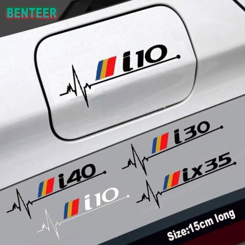 1pc Car tank cap sticker For Hyundai i10 i20 i30 i40 ix35