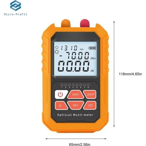 2020 new optical power meter red laser 4 in 1 high precision mini red optical fiber pen 15km optical fiber tester lamp