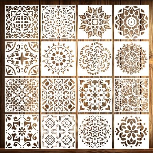 Orignal design Mandala Stencils DIY Drawing Template 15x15cm For Painting Home Decor DIY Craft Photo Scrapbooking Paper Card