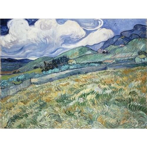 Landscape Van Gogh DIY 11CT Embroidery Cross Stitch Kits Needlework Craft Set Cotton Thread Printed Canvas Home Dropshipping