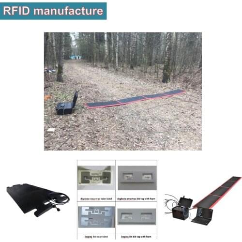 Complete rfid sports marathon race timing systems with free software/ 4ports reader / floor mat antenna/ dogbone bib tag