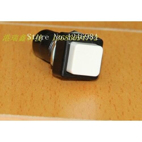 [SA]No trigger lock button switch reset button switch M12 white square PB303B { } overstock--200pcs/lot