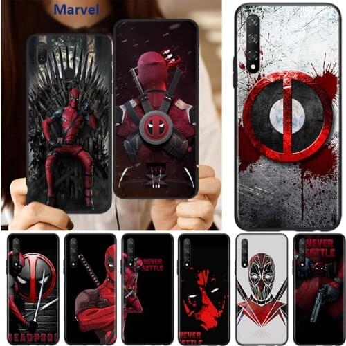 Silicone Cover Deadpool Marvel Art For Huawei Y9S Y6S Y8S Y9A Y7A Y8P Y7P Y5P Y6P Y7 Y6 Y5 Pro Prime 2020 Phone Case