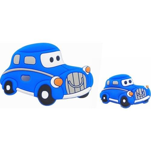 Chengkai 1Set Silicone Classic Car Baby Teether Bead Set DIY Infant Pacifier Nursing Teething Sensory Toy Accessories Food Grade