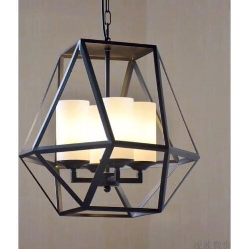 Nordic led crystal led iron lustre suspension luminaire kitchen dining bar industrial lamp modern led chandelier livingroom