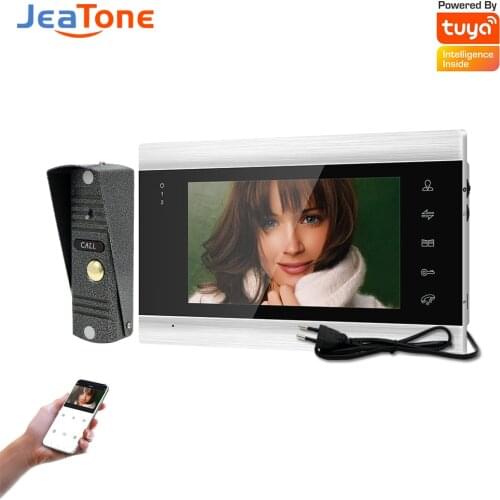 Jeatone Security WiFi Video Intercom System Support Motion Detection and Night Vision AHD720P Internal Power Supply Built-in