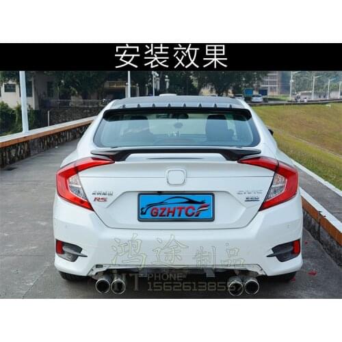 Fit for HONDA for CIVIC 1O GEN 2016 RS carbon fiber tail spoiler wing