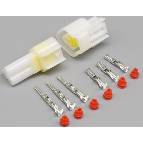 100sets 3 pin Automotive Female Male Waterproof Electrical Wire Connector Plug FW-C-3F-B FW-C-3M-B DJ7032Y-2.3-11