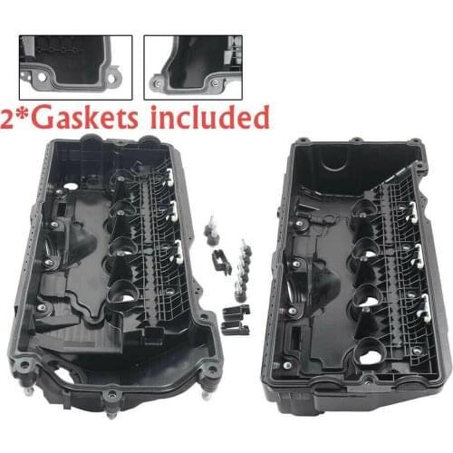 AP03 1 Pair New Engine Cylinder Head Valve Cover Left & Right For BMW E53 E60 E63 E64 E65 E66 E70 X5 11127522159 11127563474