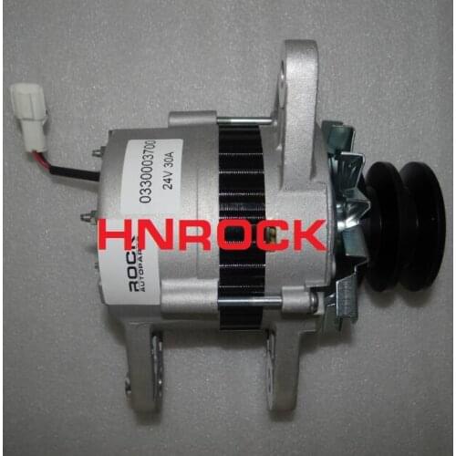 Auto Alternator For Hitachi Excavator EX200-3 , Isuzu engine 6BD1T 6BD1 6BG1 ,0330003700 1812002050 0-33000-3700 1-81200-205-0