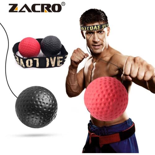 Boxing Reflex Speed Punch Ball Sanda Boxer Raising Reaction Force Hand Eye Training Set Stress Gym Boxing Muay Thai Exercise