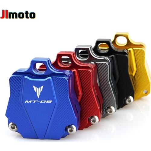 Logo MT09 Key Shell Case Protective Cover Cap (Key Without Chip) For Yamaha MT09 MT 09 MT-09 Motorcycle CNC Aluminum Accessories