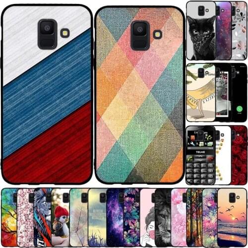 Case For Samsung Galaxy A6 2018 Case Silicone Transparent Back Cover For Samsung Galaxy A6 2018 Case Bumper Soft Coque Cute Cat