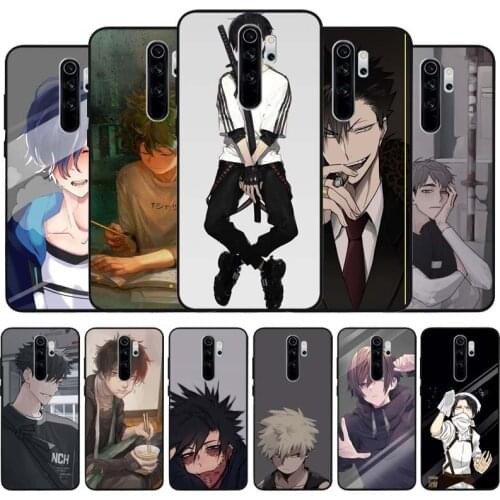 Anime Boys black Silicone Phone Case For Redmi note 9 8 7 Pro S 8T 7A Cover