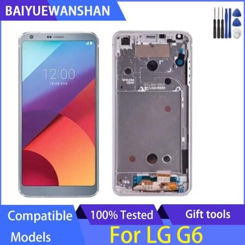 For LG G6 Lcd Display Touch Screen Digitizer Assembly Screen Replacement for LG G6 H870 H873 VS998 LCD with Frame