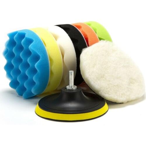 For Drill Polishing Pad Polisher Kit Sponge Tools Waxing 5\\\" Automotive Car