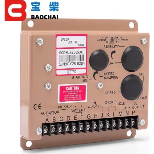 Hot sale ESD5500E Generator Speed Controller module 5500E electric speed Governor 12v 24v DC motor control diesel engine part