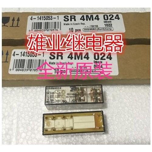 HOT NEW relay SR4M4024 24VDC SR4M4024-24DCV 4M4024 24VDC 8A 250VAC SCHRACK DIP10