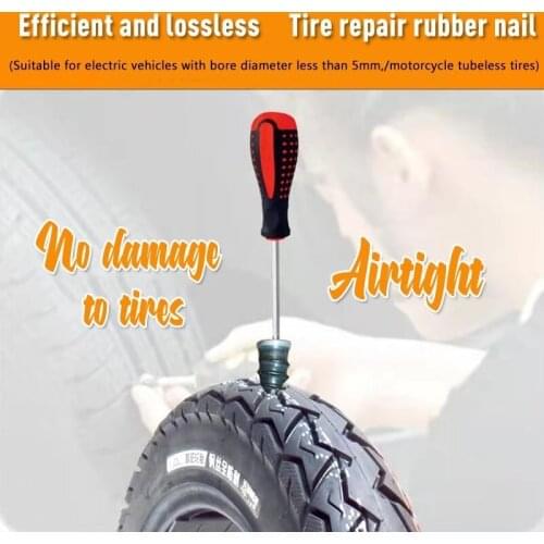 5/10PCS Vacuum Tyre Repair Nail For Motorcycle Tubeless Tyre Repair Rubber Nails Self-tire Repair Tire Film Nail Dropshipping