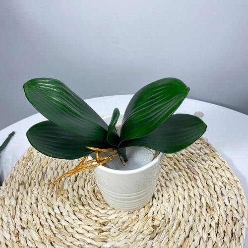 Artificial Plants Phalaenopsis Leaf Decorative Flowers Orchid Leaves Decor