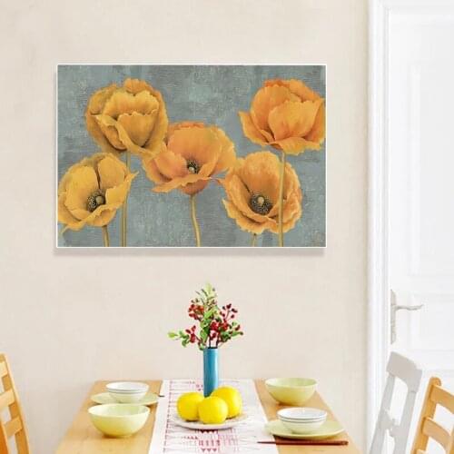 World Famous Oil Posters Nice Flower Canvas Painting Wall Art Prints Picture Mural for Stairs Room House Gallery Decor Cuadros