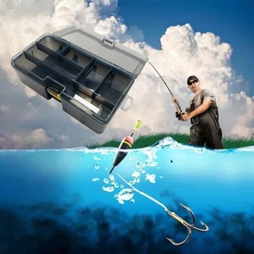 Lure Box Double Layer Thick PP Bait Accessories Tool Box for Fishing