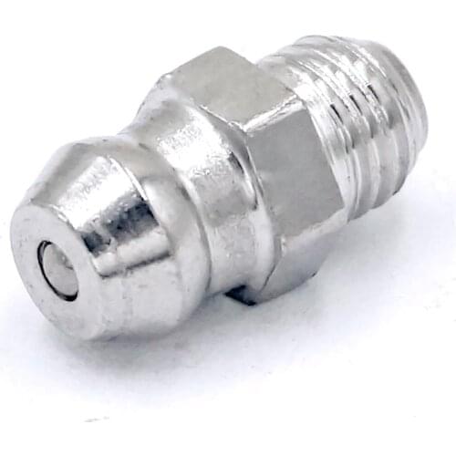 M6 x 0.75mm Metric Male Stainless Steel Grease Zerk Nipple Fitting For Grease Gun