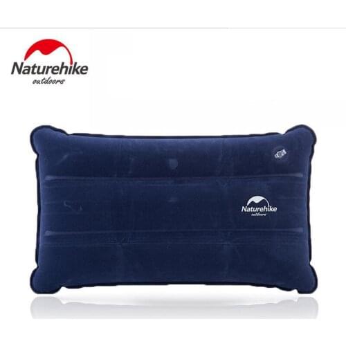 Naturehike Ultralight Foldable Travel camping pillow headrest Flocking+PVC air mattress inflatable mattress for outdoor sleeping