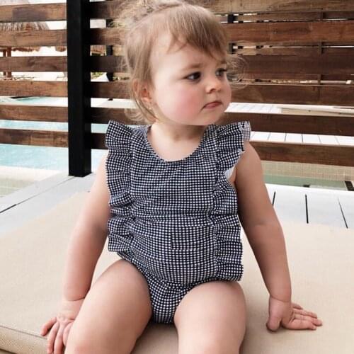 2021 New Toddler Kids Baby Girls Dot Print Bikini One-piece Swimwear Swimsuit Beachwear Vogue Summer Childrens Swimsuit