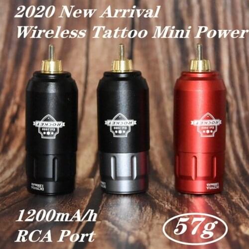 New Rechargeable Wireless Rocket Tattoo Battery Power RCA Connector For Tattoo Machine Pen Supply