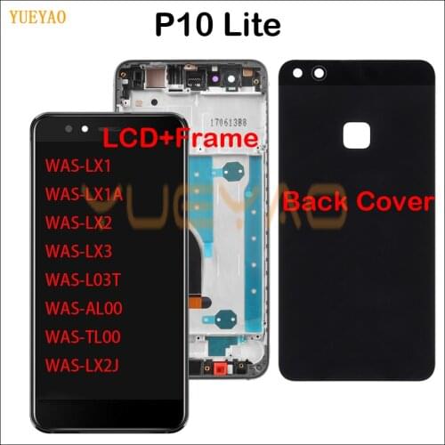 Original LCD For HuaWei P 10 Lite LCD With Frame Touch Screen Digitizer Assembly P10 Lite WAS-LX1 WAS-LX1A LCD Display