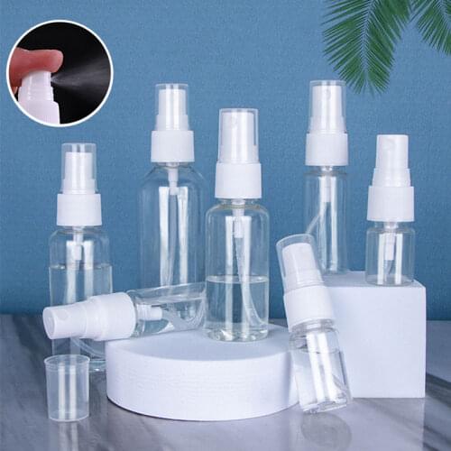20/50/100ml Toxic Free Safe Refillable Bottles Travel Transparent Plastic Perfume Atomizer Empty Small New Spray Bottle