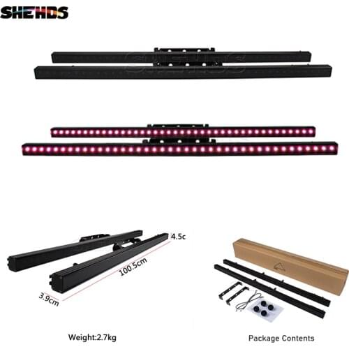 1PCS RGBW LED Pixel 40x0.3W Strip Light RJ45 Connector DMX Art-Net Control Program Stage Bar Party Decoration Effect Wash Light