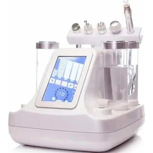 5 with 1 Small Bubble Ultrasonic RF Bio-lifting Spa Deep Facial Cleaning Firming Hydrafacial Machine Microdermabrasion Device
