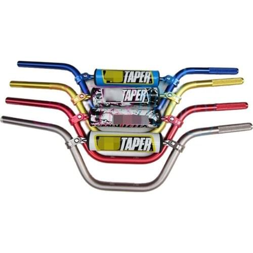 UNIVERSAL 7/8 MOTORCYCLE HANDLE BAR 22MM high rise HANDLEBAR TUBES with handlebar pad for RACING OFF RAOD BIKE MX SM TITANIUM